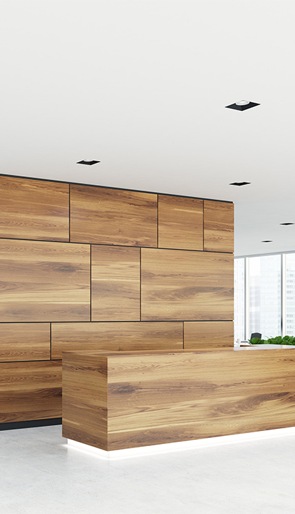 MikasaPly fire retardant plywood for office space