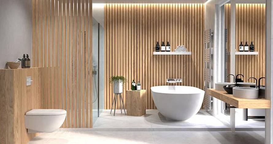 Waterproof plywood sheet for bathroom cabinetry by Mikasa Plywood