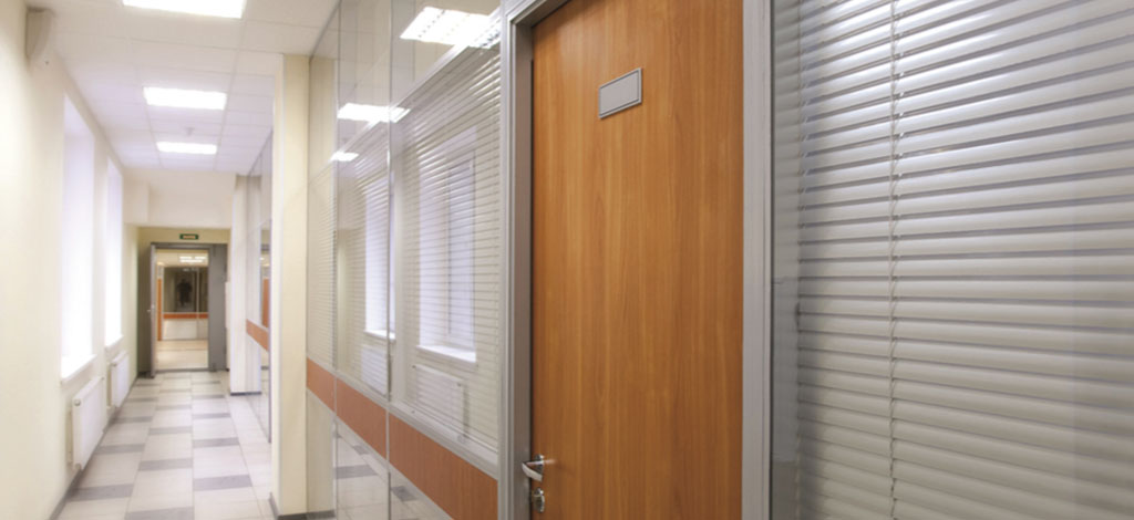 Ready-to-install engineered wood office doors for modern workspaces