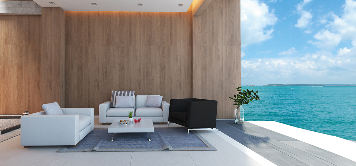 Sapphire plywood for living room - Mikasa Plywood
